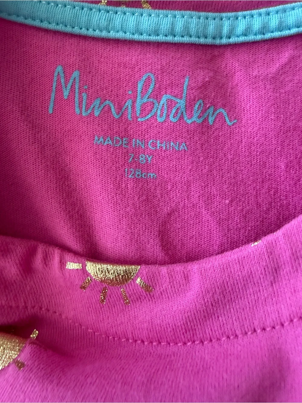 Mini Boden Short Sleeve Jersey Dress 7-8y